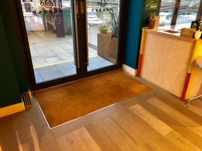 Flooring, Cladding and Tiling fitted to Mokoko Coffee Shop in Plymouth