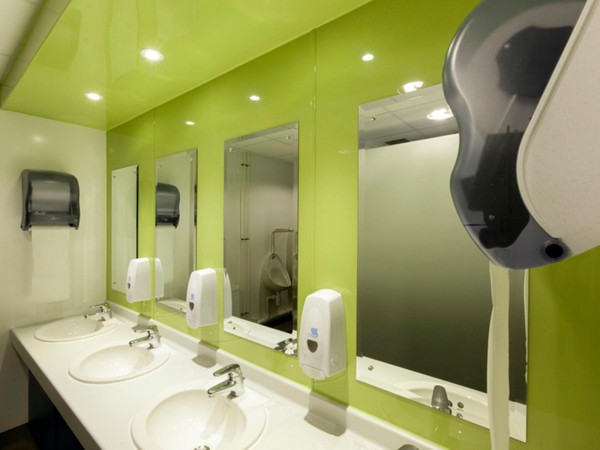 Hygienic Wall covering used in customer toilets