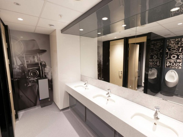 Bespoke Hygienic Wall coverings used in customer toilets