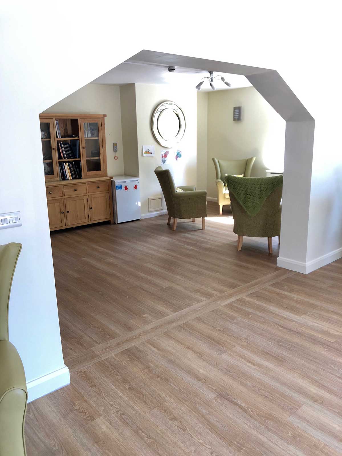 Moduleo Luxury Vinyl flooring in an Exeter care home