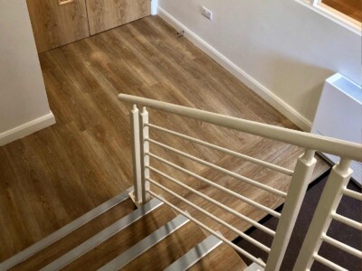 Moduleo Luxury Vinyl flooring on stairs in an Exeter care home