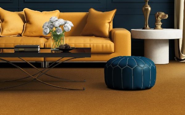 Yellow Carpet from Penthouse in a living room