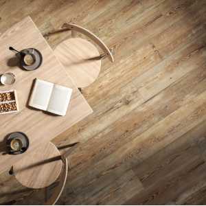Karta Recycled Leather series - Shumate Wide Plank, inspired by 110-year-old aged pitch pine straight from the Old War Office.