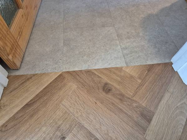 Matching to kitchen Teignmouth Herringbone