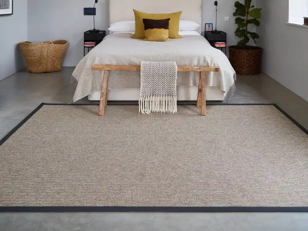Unnatural Flooring - Vermont Montpellier Rug with Charcoal Binding