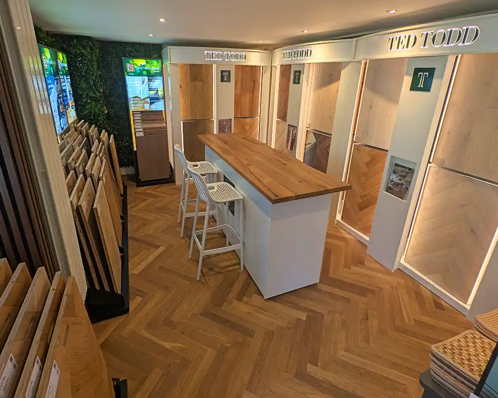 Wood flooring showroom in Newton Abbot