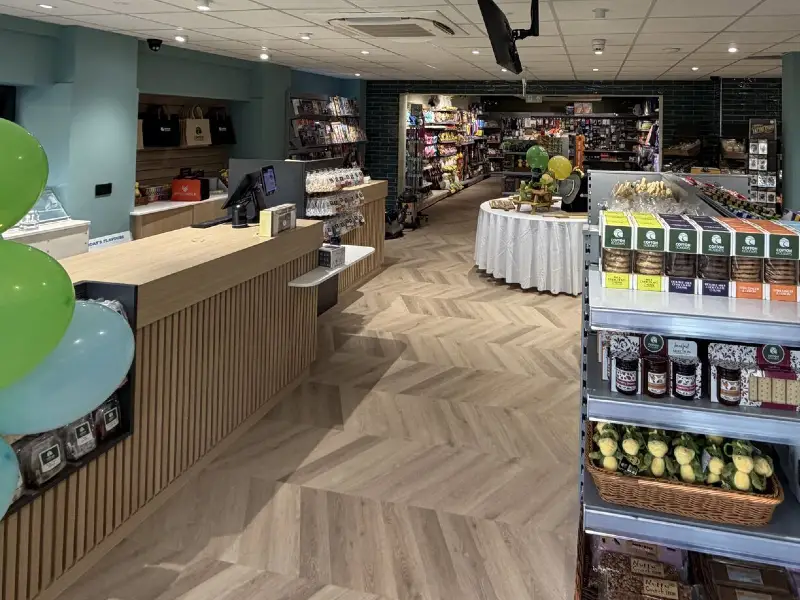 Cofton Holidays Shop - Commercial LVT Flooring
